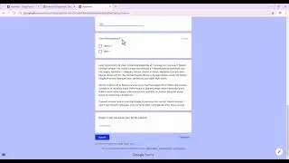 Google form ( Quiz)
