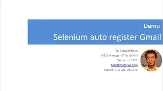 [TesterVN]: Selenium Webdriver auto register Gmail (demo)