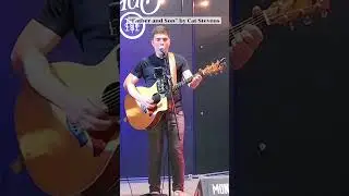 Always get emotional singing this song #catstevens #fatherandson #cover #livemusic #acousticcover