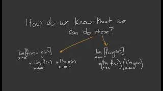 How can we be sure of the limit properties? #limits #calculus