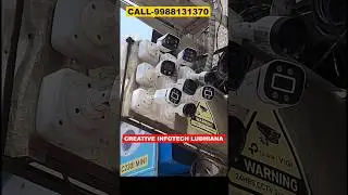 ip camera set and live demo | Creative Infotech Ludhiana #shorts