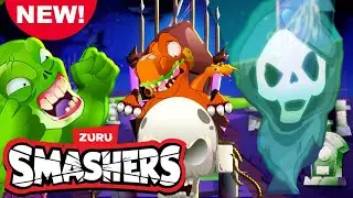 Enter The Halloween Horror House! BOO! | Smashers | Dinosaur Day Cartoon For Kids 🦖 Dino Minis 💥 NEW