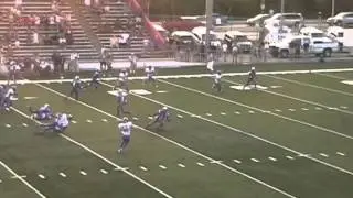 Decleated - football player gets stoned