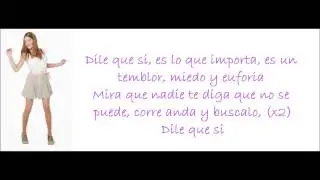 Dile Que Si - Violetta - Letras