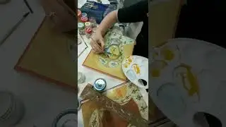 Этап лессировки лика. Личное письмо