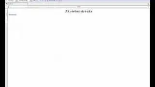 Vytvoření internetových stránek pomocí programu NVU