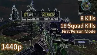 COD Mobile #1 Battle Royale Winner  1st Person 8 Kills 1440p on Samsung galaxy s10.