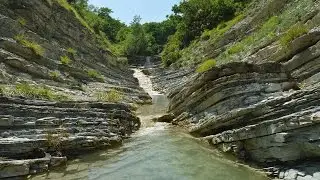 Waterfalls of Novorossiysk in august