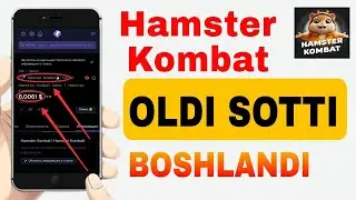 Hamster Kombat / Sotish Boshlandi Narhi Juda Baland Tangalarimiz qancha bo'lad?