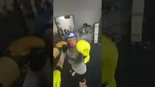 POV sparring a female boxer 