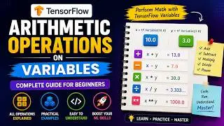 Arithmetic Operation on TensorFlow Variables | How to Perform Arithmetic Operation with Variables