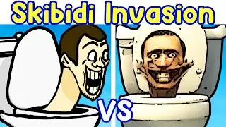 Friday Night Funkin': Skibidi Toilet FNF VS Animation | Skibidi Invasion (FNF Mod)