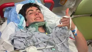 MTB Crash // BROKE MY NECK IN 3 PLACES