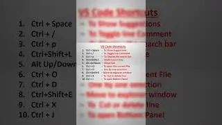 VS Code Shortcuts_shortcuts of Visual studio code_new vs code shortcuts