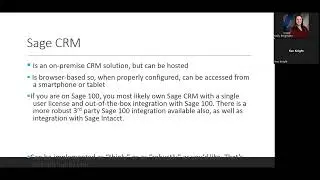 Sage CRM - Back to Basics