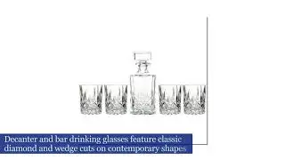 Marquis by Waterford Decanter Set with 4 Double Old Fashioned Glasses