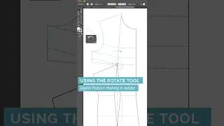 14/49 Using the Rotate Tool - Digital Pattern Making in Ai 