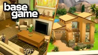 Building a Base Game Only Modern Family Home in The Sims 4