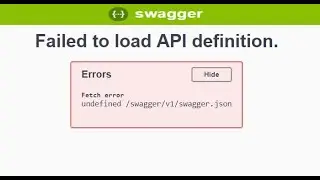 [SOLVED] Error: Failed to load API definition Fetch error in Swagger