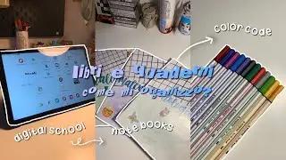 libri e quaderni, come li organizzo? color code + digital books | back to school #2