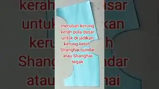 cara membuat kerung kerah untuk kerah Shanghai bundar
