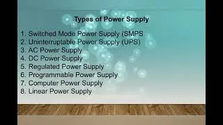 Types of Power Supply