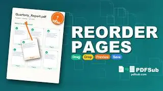 Reorder Pages in a PDF with PDFSub