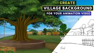 Background Design For Your Animation Video | Create Village Background | Speed Painting