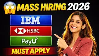IBM Mass Hiring || Latest Off Campus Jobs 2026  || HSBC Data Analyst Hiring