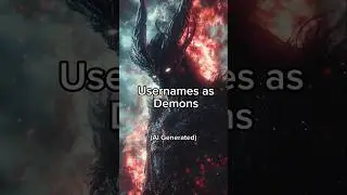 Usernames as Demons | Ai Generated