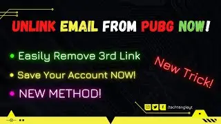 Remove 3rd Link in Pubg New Update | Unlink Email From PUBG Mobile | Pubg Me 3rd Link Kaise Hataye