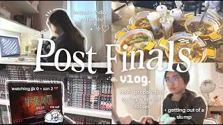 Post-Finals Vlog ⋆.𐙚 ̊ hanging out with friends, watching JJK, starting spring classes