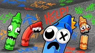 Rainbow Crayons UNDERGROUND SURVIVAL in Minecraft!