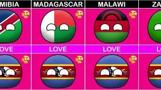 🇸🇿 Countries That Love or Hate Eswatini | Countryballs Animation 🌍