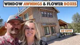 #750 - Changes To Our House: Rustic Window Awnings And Flower Boxes Look So Cute! (From Scraps)