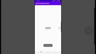 Android Save Text File with Intent (demo)