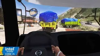 POV Driving Hino 500 Convoy With Load Recyclable Material - GTA 5 | Gameplay