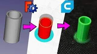 Базовая разработка в среде FreeCAD + Ultimaker Cura | Spreadsheet, Pad, Pocket | Ender3 Принтер