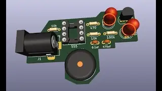 lec no 8 Part 1| Door alarm circuit on kiCAD  | Door alarm PCB Circuit | Door alarm without Arduino