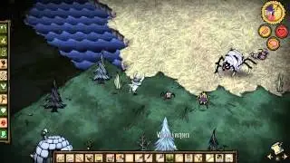 Don't Starve: Maxwell's Free! LP 26 Spider Queen Against 4 McTusks