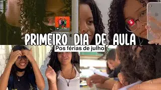 Vlog- Meu primeiro dia de aula dps de 3 meses sem ir á escola. (2022)