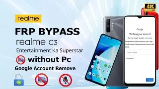 How to Realme C3(RMX2020) Frp Bypass || Realme C3 (RMX2020) Google Account Bypass || Without Pc 2024