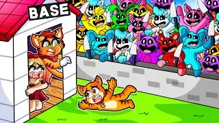 POPPY PLAYTIME 3'S SMILING CRITTERS BASE CHALLENGE IN MINECRAFT 😱 1 MILLION CATNAP, DOGDAY