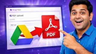 Google Form Me PDF Upload Kaise Kare? | Google Drive Method (Easy Way)