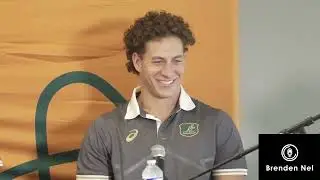 WALLABIES:  World Cup kickoff presser: Tom Hooper, Fraser McReight and Mark Nawaqanitawase