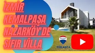 Kemalpaşa Nazarköy'de Müstakil Havuzlu Site İçi Lüx Sıfır Villa