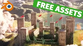 Blender Free Assets with Geometry nodes
