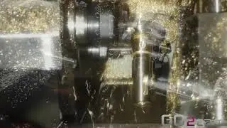 GO2cam swiss type lathe machining