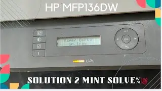 how to hp Leger  mfp 136🖨️ paper empty in tray  problem solution 🖨️ || #review  Hp 136 💯 Solved