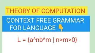 Context free grammar for language L= a^nb^m,  where 'n' greater than 'm'